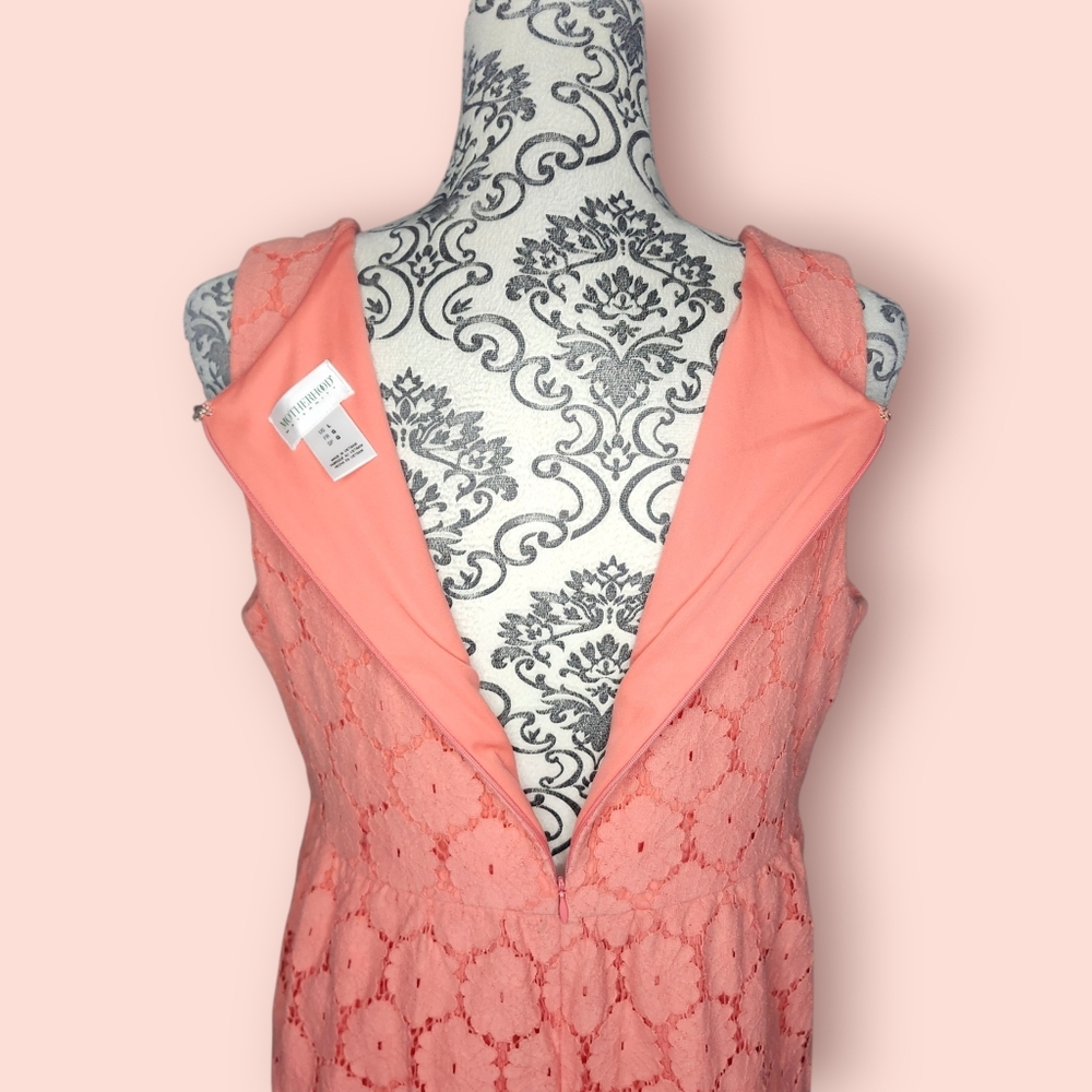 MOTHERHOOD MATERNITY Coral Lace Dress - Large - Picture 3 of 7